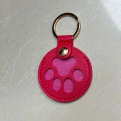 Paw Shape Pet Hair Memorial Pouch Cute Keepsake Storage Bag for Cat/Dog Fur, Keychain Attachment for Pet Loss Memorial Jewelry