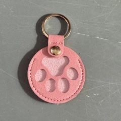 Paw Shape Pet Hair Memorial Pouch Cute Keepsake Storage Bag for Cat/Dog Fur, Keychain Attachment for Pet Loss Memorial Jewelry