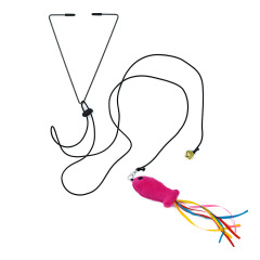 Cat Toy Cats Mouse Toys Hanging Door Retractable plaything Funny Self-hey kitten Scratch Rope Mouse Toy