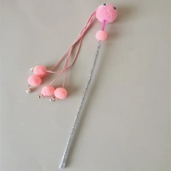 New Design Interactive Training Toy for Cats Casual Fairy Stick Bell Teaser Wand Big Eyes Made of Durable Plastic Toys for Pets