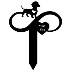 Dog Memorial Stake Decorative Garden Stake Pet Owner Dog Tombstone Memorial Pet
