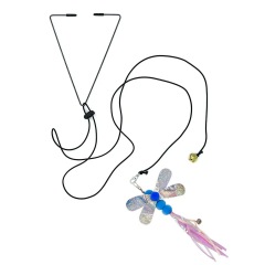 Cat Toy Cats Mouse Toys Hanging Door Retractable plaything Funny Self-hey kitten Scratch Rope Mouse Toy