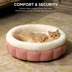 Creative and Trendy Winter Warmth Pet Dog Bed Fashion Style with Solid Pattern Comfortable Cloth Material