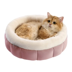 Creative and Trendy Winter Warmth Pet Dog Bed Fashion Style with Solid Pattern Comfortable Cloth Material