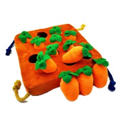 Carrot Snuffle Mat for Dogs Cats Puzzle Toy with Carrots for Dogs Chew Toys