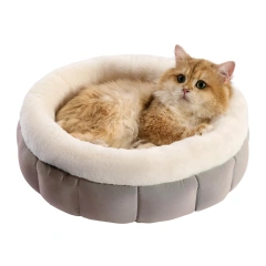 Creative and Trendy Winter Warmth Pet Dog Bed Fashion Style with Solid Pattern Comfortable Cloth Material