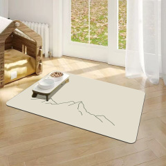 Cartoon diatomaceous earth pet placemat