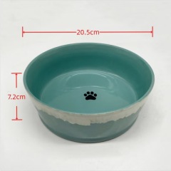 Pet ceramic bowl