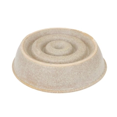 Large Ceramic Dog Bowl Anti-Knock Anti-Choking Slow Food Bowl Solid Pattern Circle Design for Small & Large Dogs for Cat Feeding