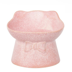 Ceramic Bowl for Cats Dogs Neck Protection Slanted Mouth Pet Feeders