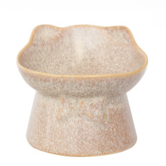 Ceramic Bowl for Cats Dogs Neck Protection Slanted Mouth Pet Feeders