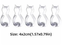 Creative Wall Mounted Cat Tail Sticky Hooks Waterproof
