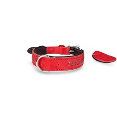 handmade Luxury genuine leather dog collar