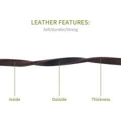 100% Genuine Leather Dog Leash Quality Handmade Durable Soft Real Leather Small Dog Leash for Puppy Pet Cat Walking Leads Rope