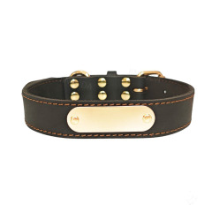 Real Leather Large Dog Collar
