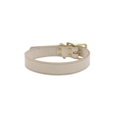 Pet collar leather cowhide vegetable tanned leather dog neck ring collar pure handmade ironing leash set