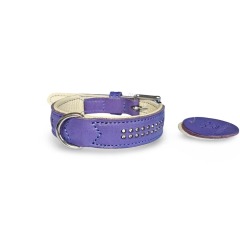 handmade Luxury genuine leather dog collar