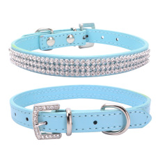 PU Leather Shiny Rhinestone Pet Collars for Small and Medium-sized Dogs,cat collar