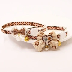 Pet Collar Adjustable Colorful Lace Flower Cat Collar Puppy Accessory Necklace Pet Collar Kitten Cute Dog Bell Cat Product