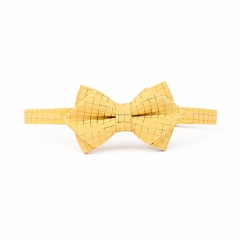 Pet cat bow-shaped geometric pattern collar