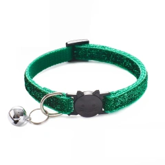 10Pcs Wholesale With Bell Collars Delicate Safety Casual Nylon Dog Collar Neck Strap Colorful Adjustable Bell Pet Cat Dog Collar