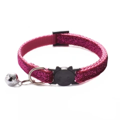 10Pcs Wholesale With Bell Collars Delicate Safety Casual Nylon Dog Collar Neck Strap Colorful Adjustable Bell Pet Cat Dog Collar