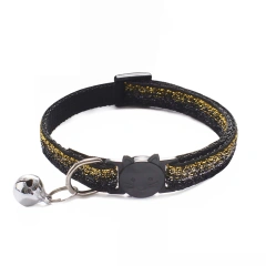 10Pcs Wholesale With Bell Collars Delicate Safety Casual Nylon Dog Collar Neck Strap Colorful Adjustable Bell Pet Cat Dog Collar
