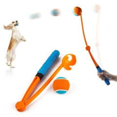 Hot-Selling Foldable Dog Ball Thrower Toy | Long-Distance Launcher | Outdoor Pet Fetch Tool