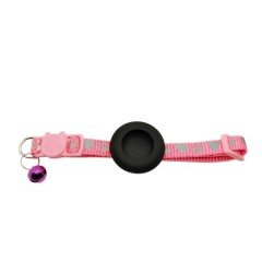 Reflective Cat Collar with Device Mount Breakaway Safety Buckle 360Night Visibility Waterproof Silicone