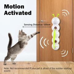 AFP Automatic Electric Cat Toy Smart Sensing Inteactive Cat Teaser Toy Moving Fluffy Tail Whack A Hole Cat Toy With Suction Cup