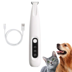 AFP IPX4 Waterproof Pet Hair Trimmer With LED Light Low Noise Dog Cat Hair Clipper Grooming Trimmer For Paws Ears Face And Rump
