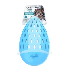 Dog Rubber TPR Chew Ball Toy Pet Interactive Squeaky Hollow Fetch Ball for Dog Teeth Cleaning