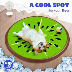 AFP Hot Sale Portable Foldable Pet Cooling Mat Papaya/Kiwi/Orange Dog Cat Cooling Mat Pressure-Activated Gel Cooling Pad Blanket