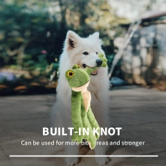 AFP Interactive Outdoor Fetch Toss Training Dog Soft Plush Squeaky Chew Toy Dental Teeth Cleaning Pet Chewing Tug-of-war Toy