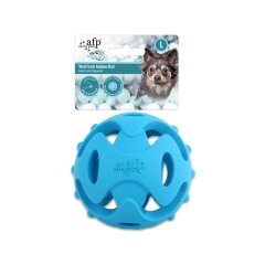 Dog Rubber TPR Chew Ball Toy Pet Interactive Squeaky Hollow Fetch Ball for Dog Teeth Cleaning