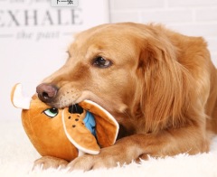 Pet Plush Toy Dog Food Dispensing Slow Feeder Leakage Food Treat Dispenser for Dogs IQ Training