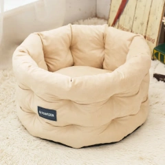 Winter Warm Pet Bed Cozy Dutch Velvet Cat House Cylindrical Dog Bed for Cats and Dogs Pet Supplies Dog House Tapis Chat Gamelle