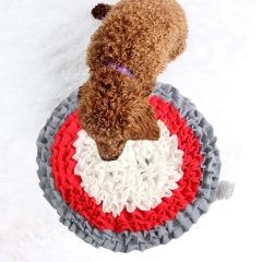 Cross-Border Educational Velvet Dog Bite-Resistant Stress Relief Training Pad Pet Smell Leakage Pad Animal Slow Food Training