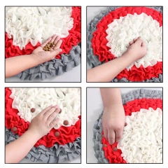 Cross-Border Educational Velvet Dog Bite-Resistant Stress Relief Training Pad Pet Smell Leakage Pad Animal Slow Food Training