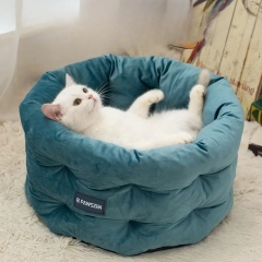 Winter Warm Pet Bed Cozy Dutch Velvet Cat House Cylindrical Dog Bed for Cats and Dogs Pet Supplies Dog House Tapis Chat Gamelle