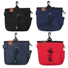 Hot Selling Portable Dog Treat Pouch Waterproof Polyester PC Snack Training Bag with Magnetic Zipper Closure