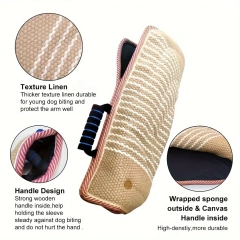 Kangdarpet Dog Chew Training Set with Training Stick Chew Set Dog Chew Pillow Stick, Tug of War Toy Training Dog Stick