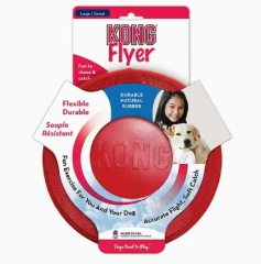 Durable Kong Dog Toys Safer Healthy Activity Kong Flyer Outdoor Rubber Flying Disc