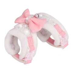 Kingtale Cold Weather No Pull No Choke Escape Proof Warm Plush Imitation Rabbit Fur Puppy Dog harness
