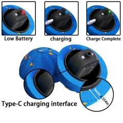 Interactive Dog Toy Ball E-TPU Material Random Bouncing And Spinning Smart Motion Ball For Dogs Self Play Chew Resistant Toy