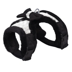 Kingtale Cold Weather No Pull No Choke Escape Proof Warm Plush Imitation Rabbit Fur Puppy Dog harness