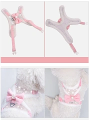Kingtale Cold Weather No Pull No Choke Escape Proof Warm Plush Imitation Rabbit Fur Puppy Dog harness