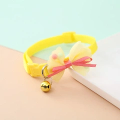 Manufacturers Sell Cute Polyester Pet Collar with Plaid Design LED Dog Collar for Cat or Dog