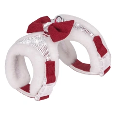 Kingtale Cold Weather No Pull No Choke Escape Proof Warm Plush Imitation Rabbit Fur Puppy Dog harness