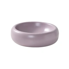 Cute Pastel Ceramic Pet Bowl for Cats and Small Dogs – 350ml Round Elevated Dish, Non-Slip, Easy to Clean, for Food and Water